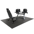 WOLV Ultimate Home Gym Pakket | Bastion Bank, 2×40 KG Halters, Halterrek & Rubberen Tegels
