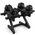VERSTELBARE HALTERS 25KG - SET VAN 2 + HALTERREK