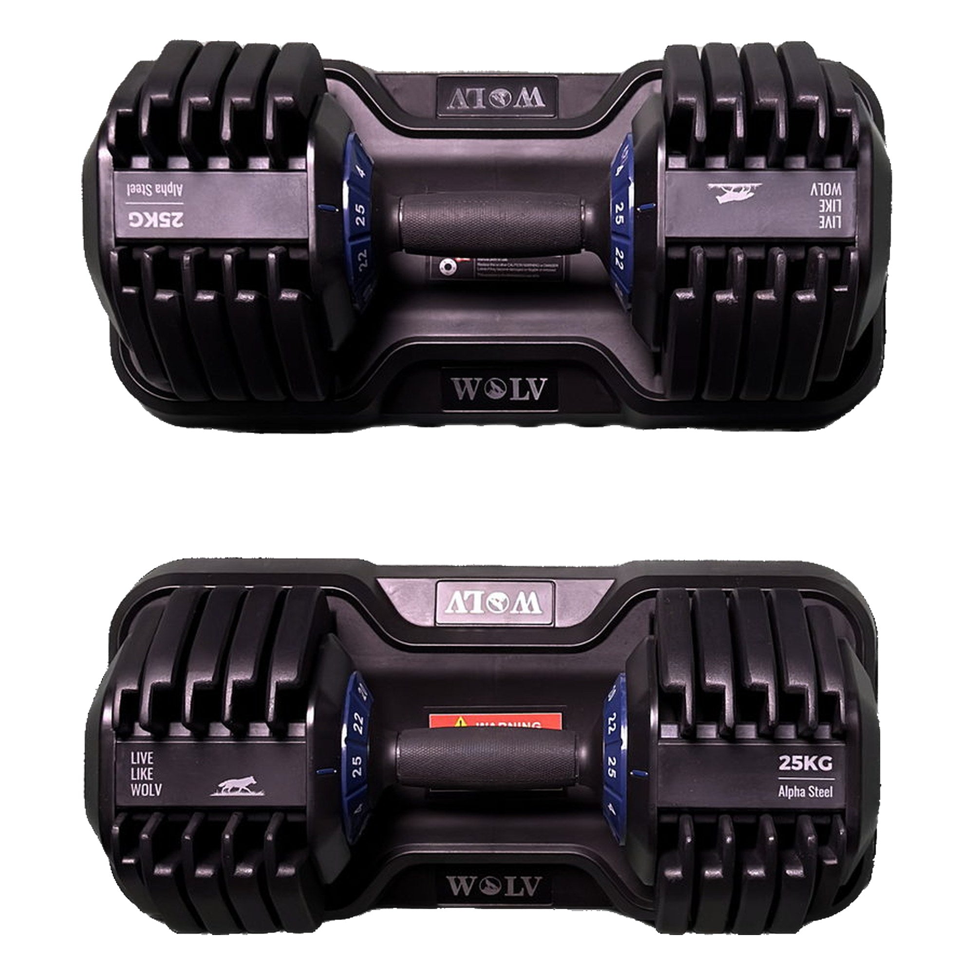 VERSTELBARE HALTERS 25KG - SET VAN 2
