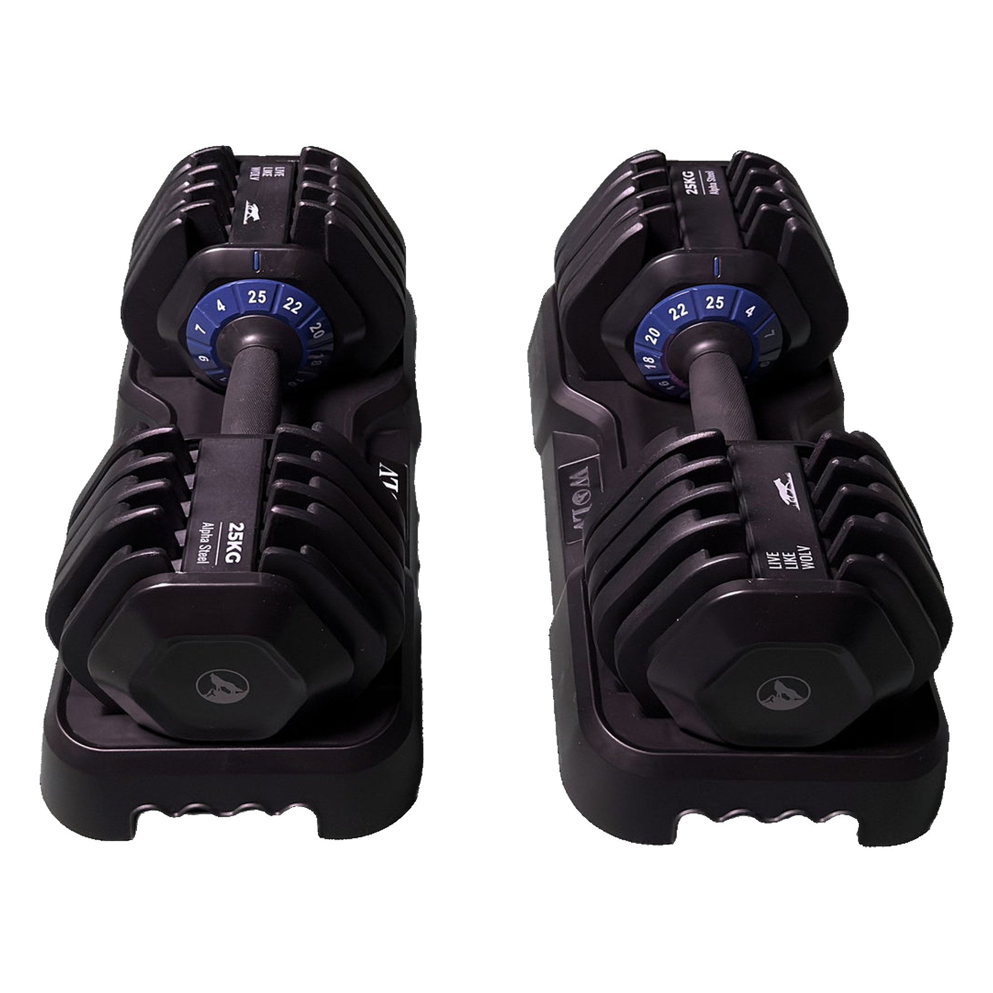 VERSTELBARE HALTERS 25KG - SET VAN 2