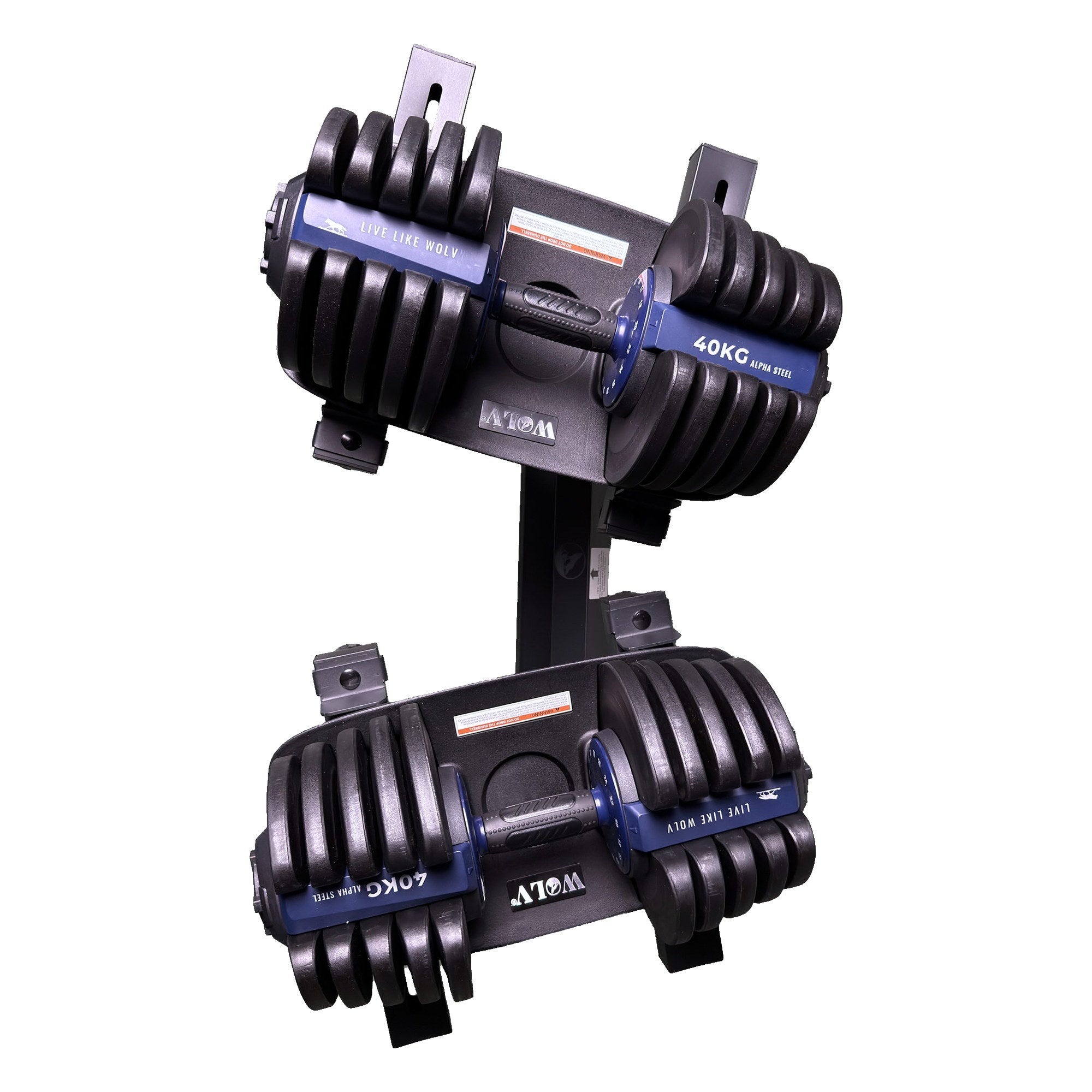 VERSTELBARE HALTER 40KG SET - VAN 2 + HALTERREK