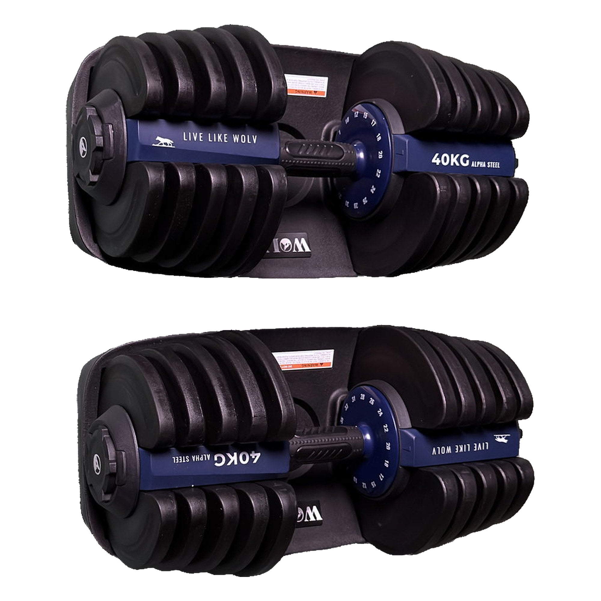 VERSTELBARE HALTERS 40KG - SET VAN 2