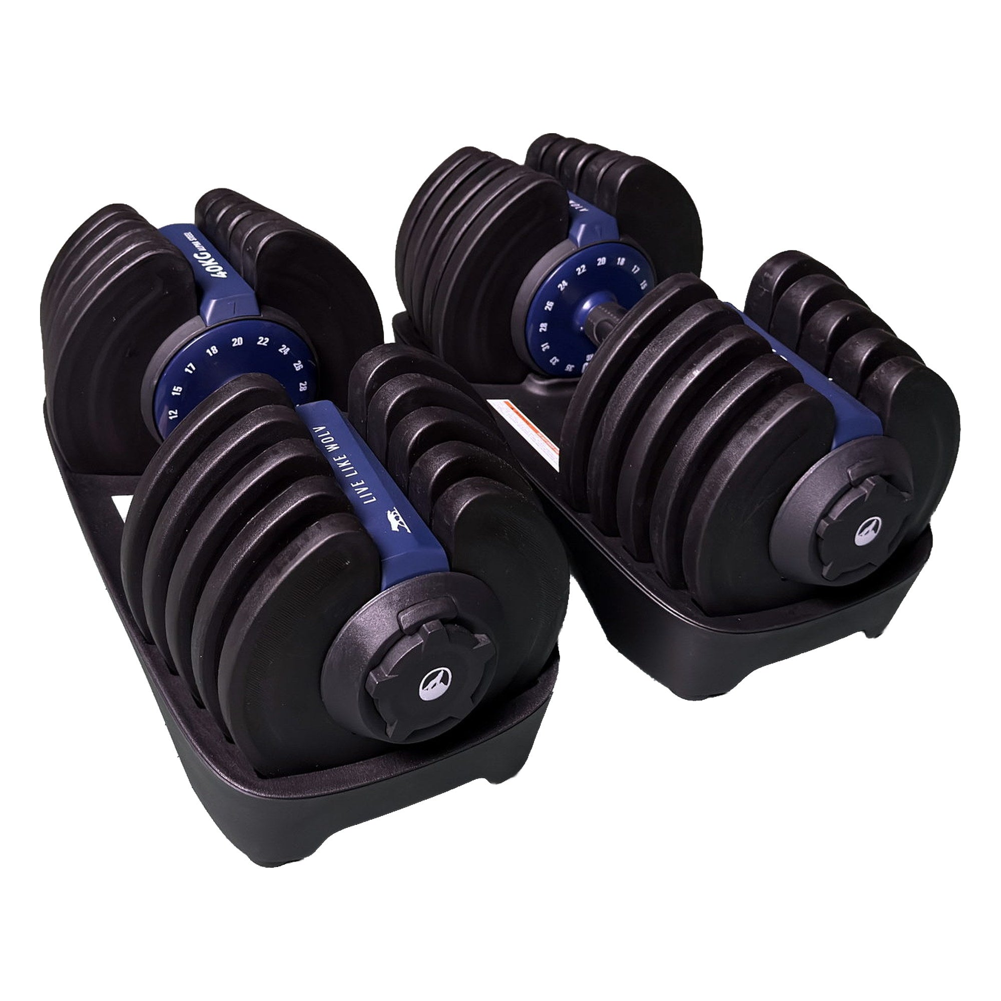 VERSTELBARE HALTERS 40KG - SET VAN 2