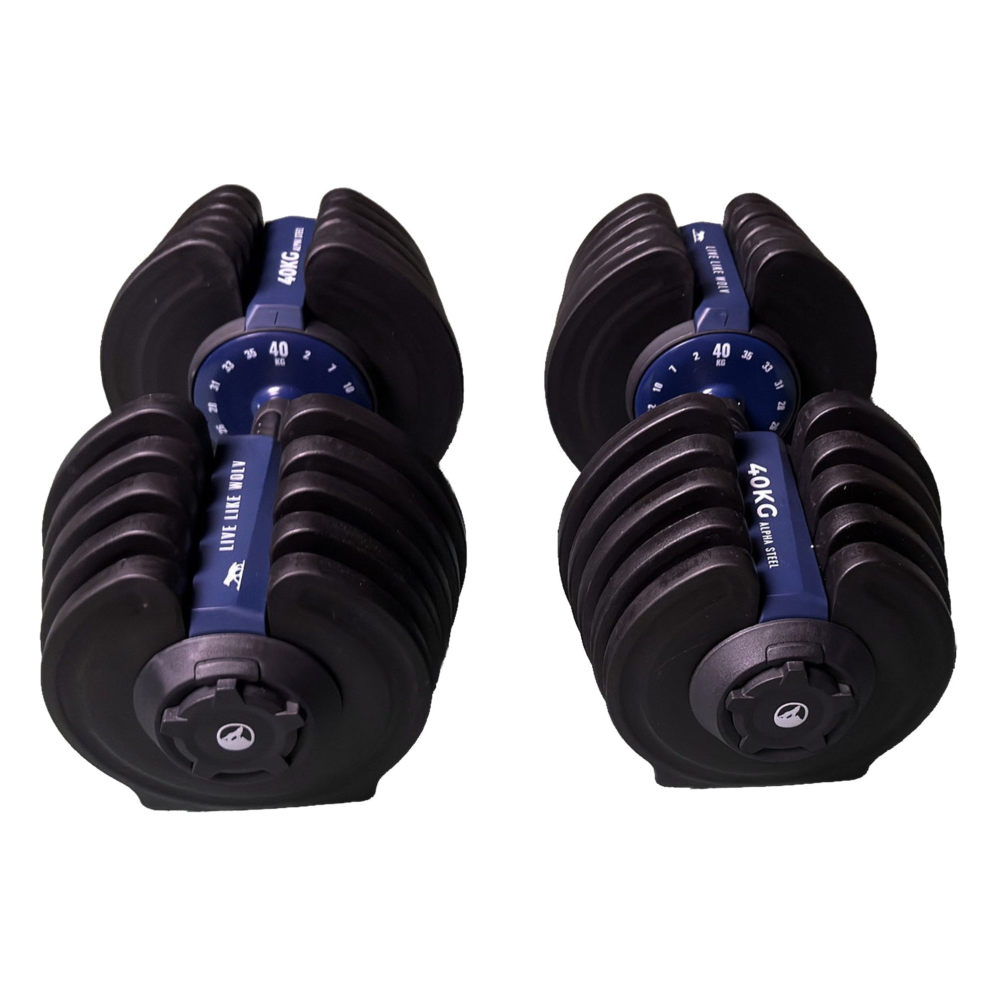 VERSTELBARE HALTERS 40KG - SET VAN 2