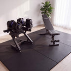WOLV Home Gym Setup B met halters van 40 kg in een extra kamer ingericht als thuisgym