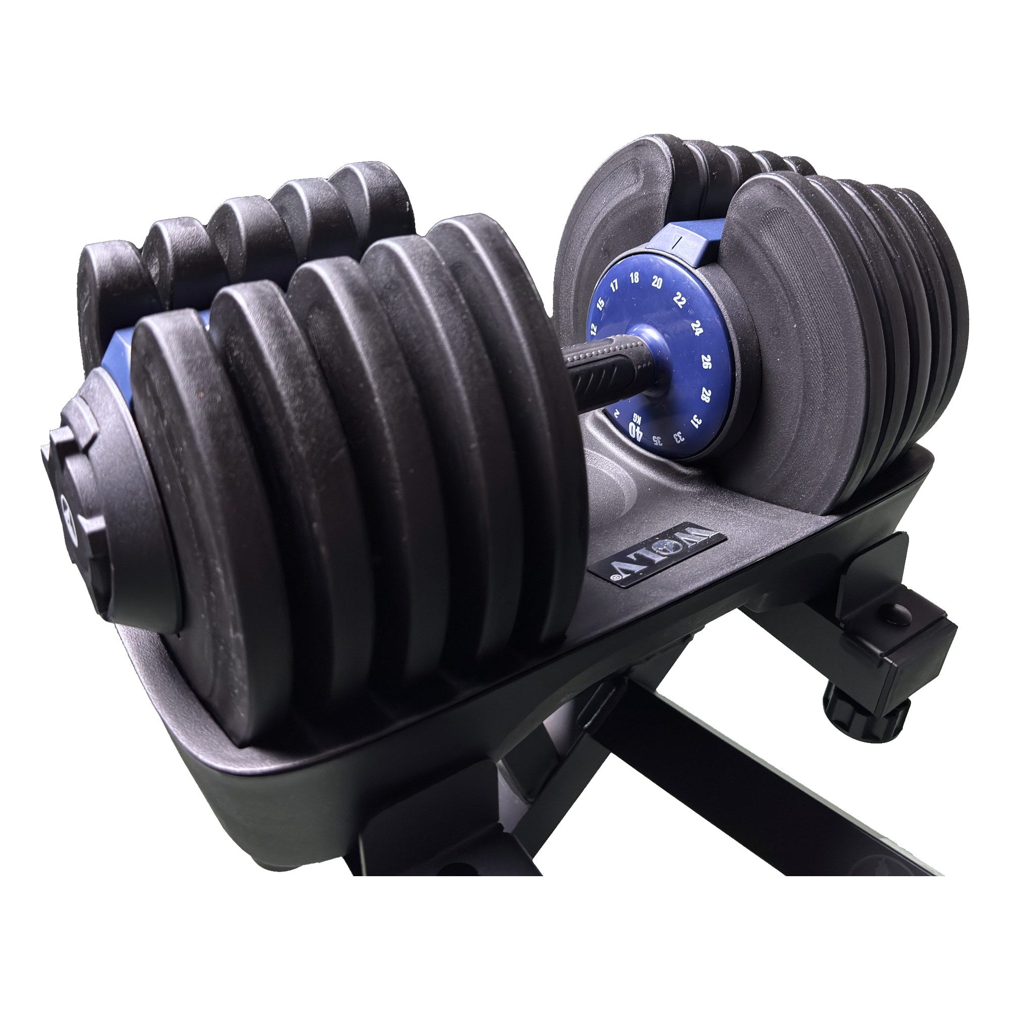 VERSTELBARE HALTER 40KG SET - VAN 2 + HALTERREK