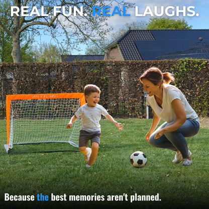 FOLDABLE SOCCER GOALS FOR KIDS - 2-PACK