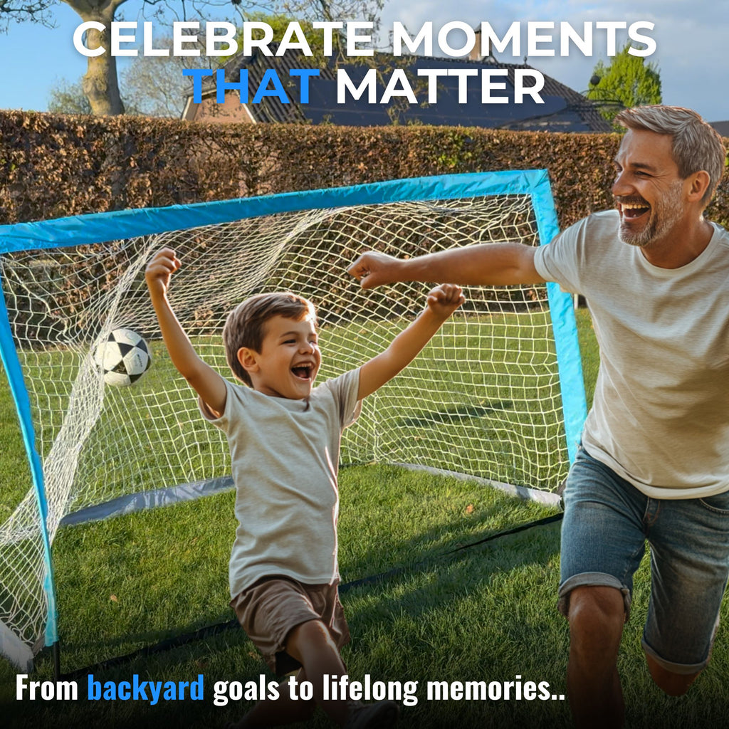 OPVOUWBARE VOETBALDOELTJES VOOR KINDEREN - SET VAN 2