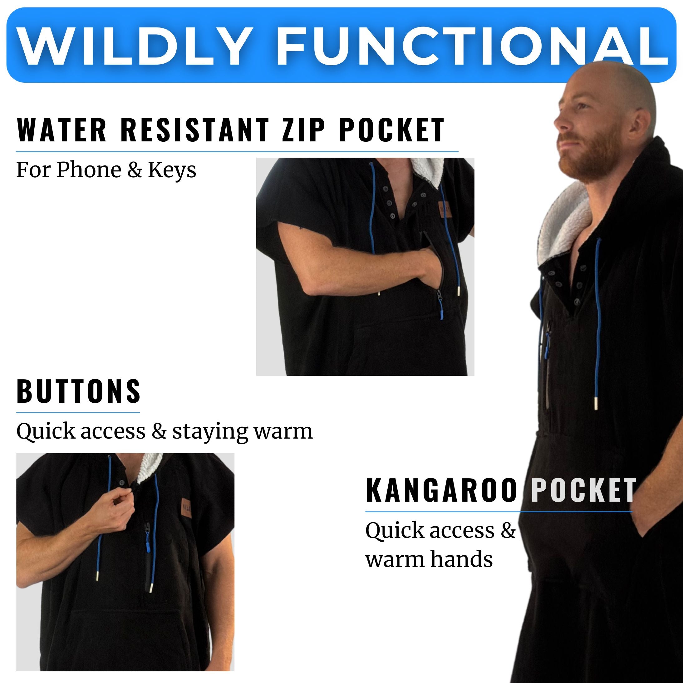 SURF PONCHO - OVERSIZED HOODED CHANGING TOWEL
