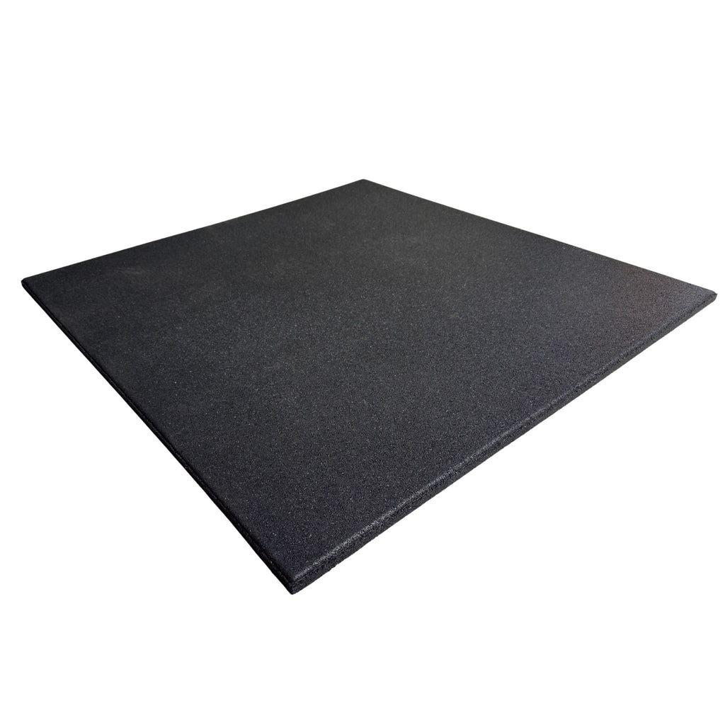 Rubber Gym Floor Tile | 100×100 cm × 2 cm | Shock-Absorbing Mat for Home Gym Setups