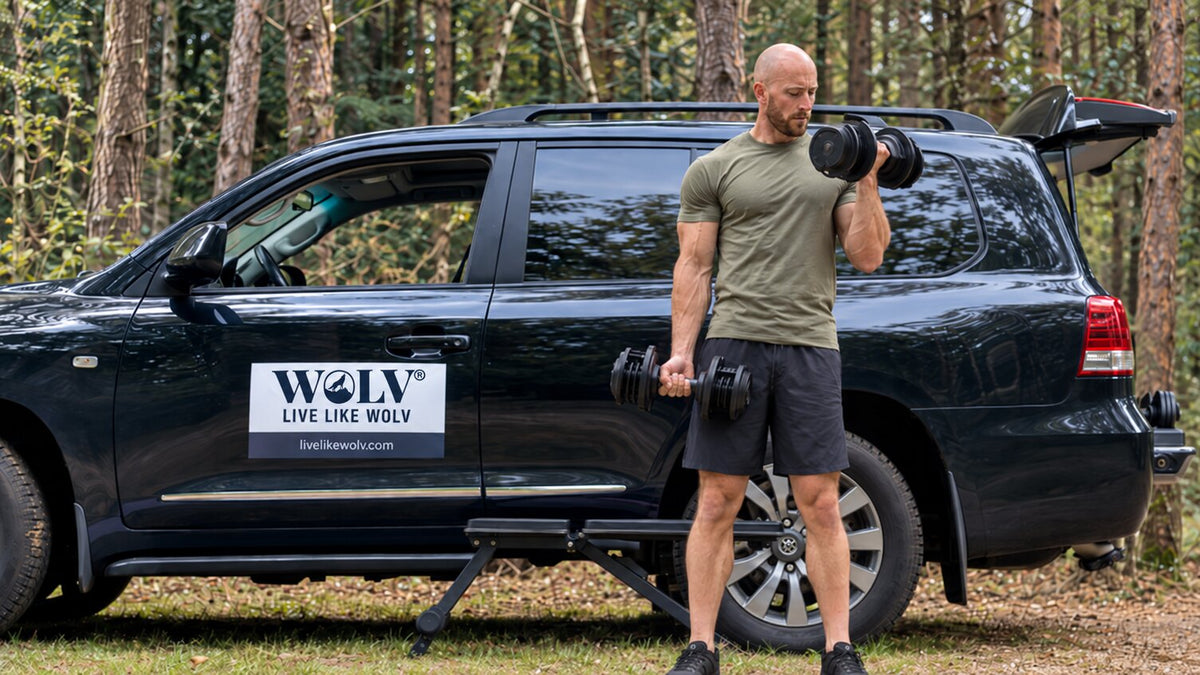 Full-body dumbbell-training met WOLV verstelbare dumbbells